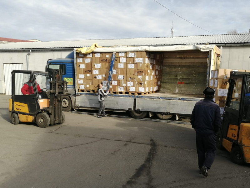 unloading in Serbia