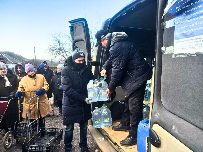 distribution of water in Ukraine